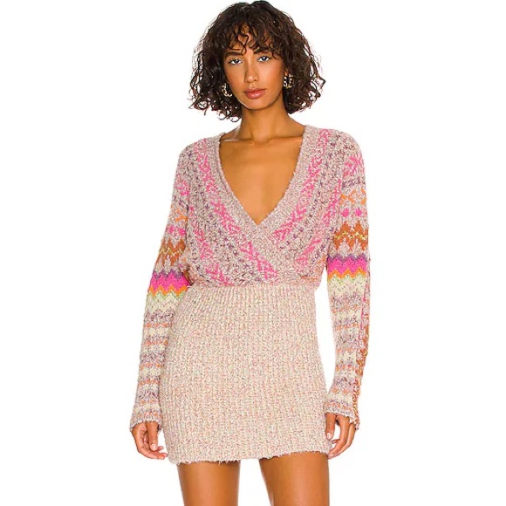 NWT Free People Forever Fair Isle Dress